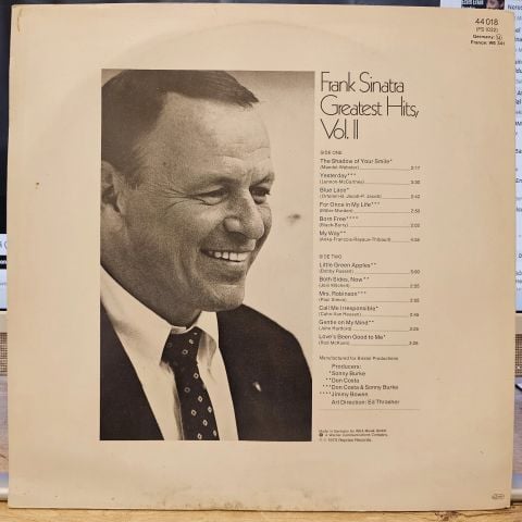 Frank Sinatra – Greatest Hits, Vol. II LP PLAK
