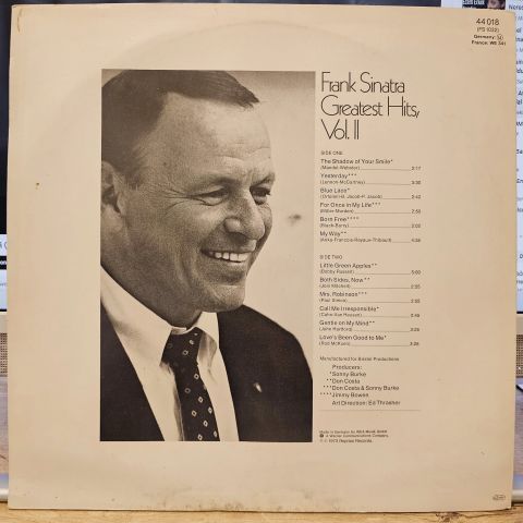 Frank Sinatra – Greatest Hits, Vol. II LP PLAK