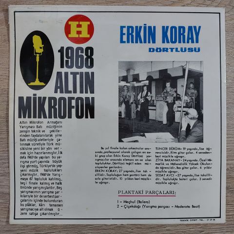 ERKİN KORAY - MEÇHUL ÇİÇEK DAĞI  45LİK PLAK