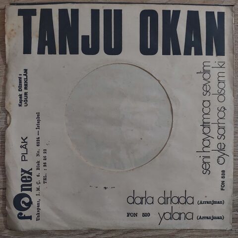 Tanju Okan –  Öyle Sarhoş Olsam Ki 45LİK PLAK