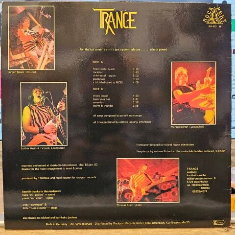 Trance – Power Infusion LP PLAK