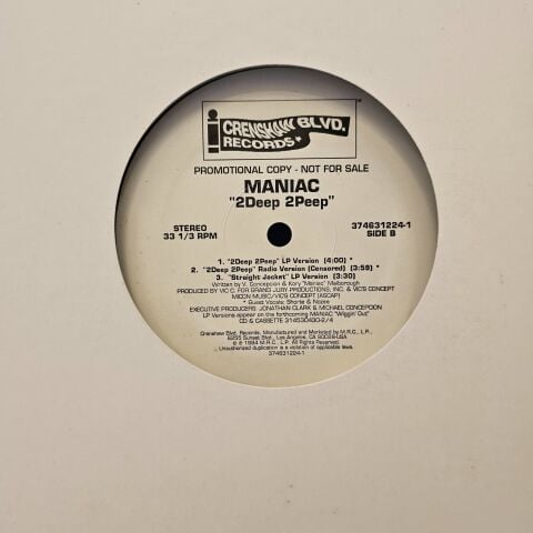 Maniac – 2Deep 2Peep LP PLAK
