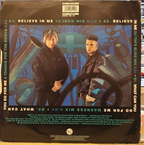 Utah Saints – Believe In Me LP PLAK