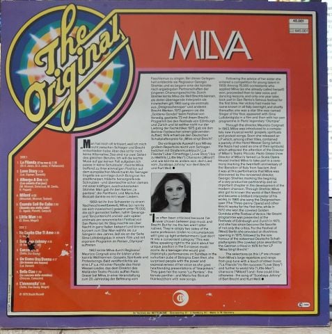 Milva – The Original Milva LP PLAK