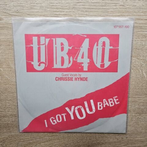 UB40 Guest Vocals By Chrissie Hynde – I Got You Babe 45LİK PLAK