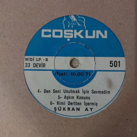 Şükran Ay – Şükran Ay 6 ŞARKILIK 45LİK PLAK