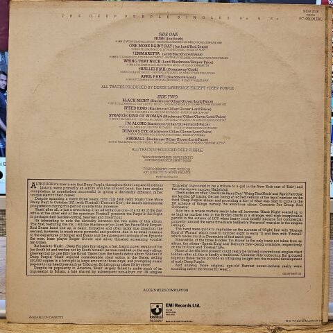 Deep Purple – The Deep Purple Singles A's & B's LP PLAK