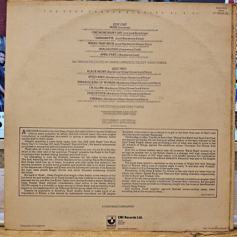 Deep Purple – The Deep Purple Singles A's & B's LP PLAK