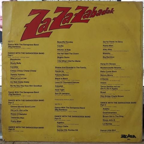 Saragossa Band – Za Za Zabadak - Dance With The Saragossa Band LP PLAK