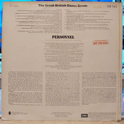 Various – The Great British Dance Bands 1941 (Hits Of World War II Vol. 3) LP PLAK