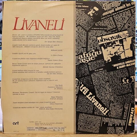 Zülfü Livaneli – Ada LP PLAK