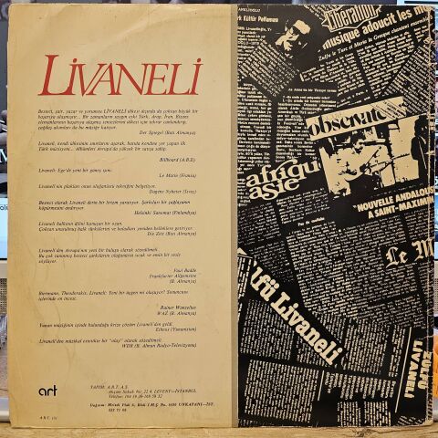Zülfü Livaneli – Ada LP PLAK