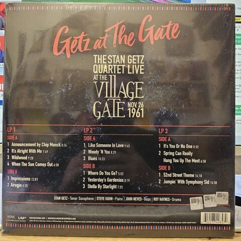 Stan Getz Quartet – Getz At The Gate (Live At The Village Gate, Nov. 26, 1961) LP PLAK