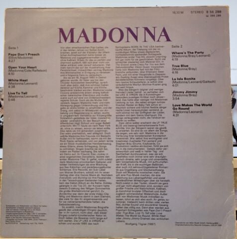 Madonna – True Blue LP PLAK