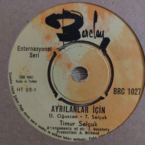 Timur Selçuk – On Dit / Ayrılanlar İçin 45LİK PLAK