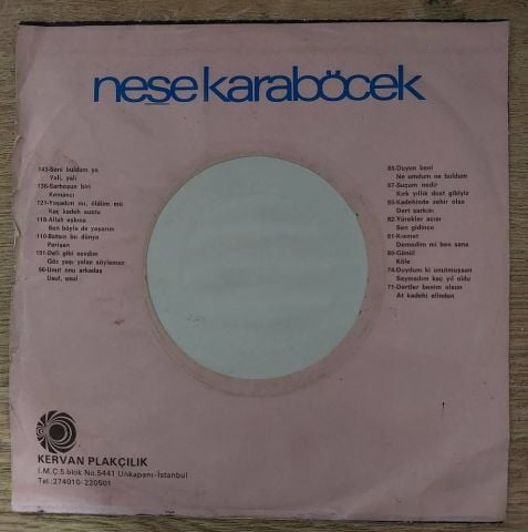 Neşe Karaböcek – Seni Buldumya / Yali Yali 45LİK PLAK