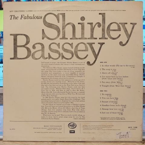 Shirley Bassey – The Fabulous Shirley Bassey LP PLAK