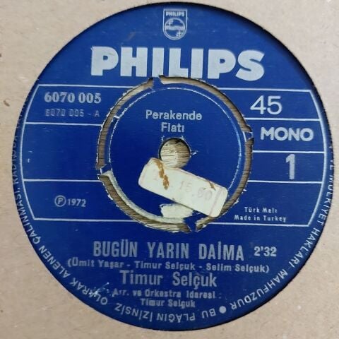 Timur Selçuk – Bugün Yarın Daima / Kadın Kadın 45LİK PLAK