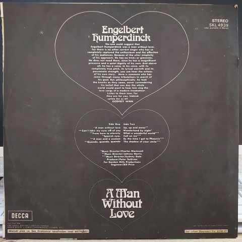 Engelbert Humperdinck – A Man Without Love LP PLAK