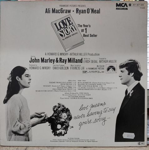 Francis Lai – Love Story - Music From The Original Soundtrack Of The Paramount Picture LP