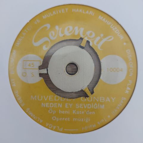MÜVEDDET GÜNBAY - NEDEN EY SEVDİĞİM 45LİK PLAK