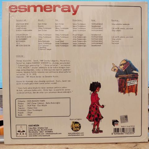 Esmeray – Yayınlanmaz LP PLAK