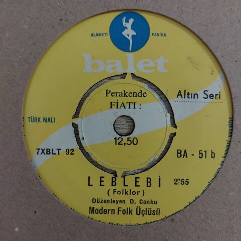 MODERN FOLK ÜÇLÜSÜ - LEBLEBİ 45LİK PLAK