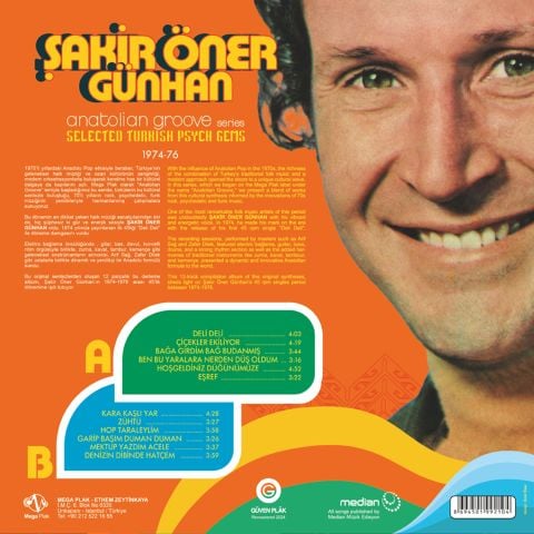 Şakir Öner Günhan - Anatolian Groove LP PLAK