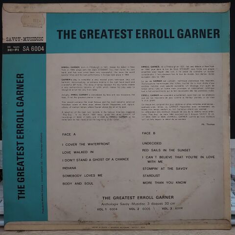 Erroll Garner – The Greatest Erroll Garner Vol. I LP PLAK