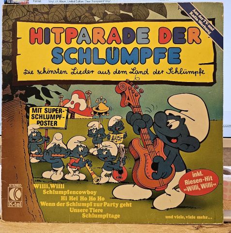 Die Schlümpfe – Hitparade Der Schlümpfe LP PLAK