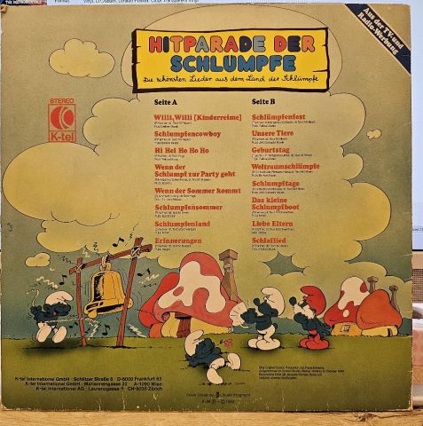 Die Schlümpfe – Hitparade Der Schlümpfe LP PLAK