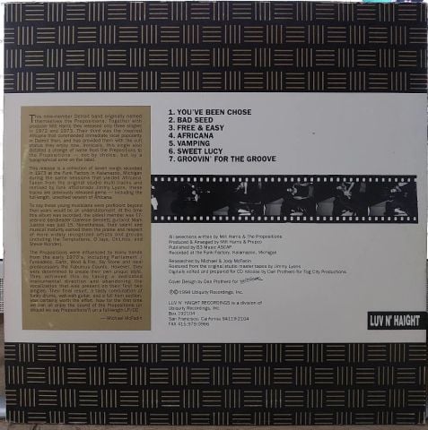 The Propositions – Africana LP PLAK