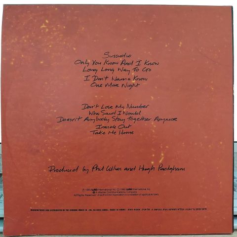 Phil Collins – No Jacket Required LP PLAK