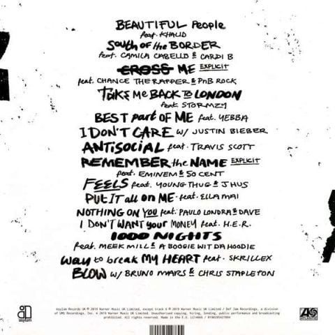 ED SHEERAN - NO.6 COLLABORATİONS PROJECT LP PLAK