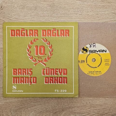 BARIŞ MANÇO - DAĞLAR DAĞLAR 45LİK PLAK