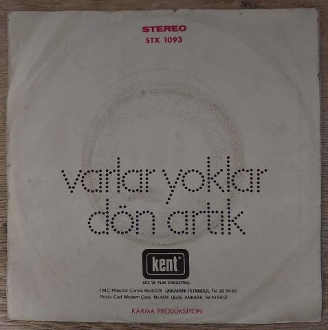 Şenay – Varlar Yoklar / Dön Artık 45LİK PLAK
