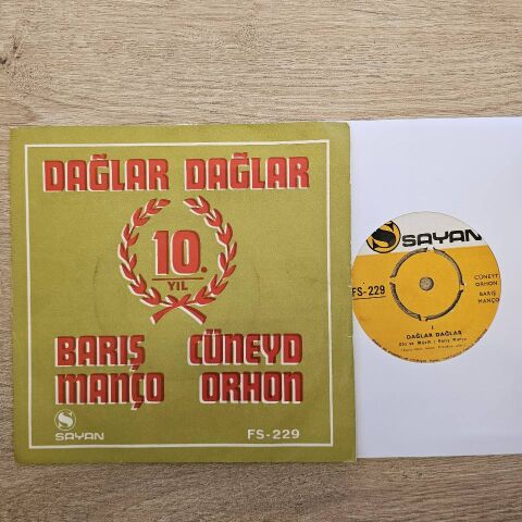 BARIŞ MANÇO - DAĞLAR DAĞLAR 45LİK PLAK