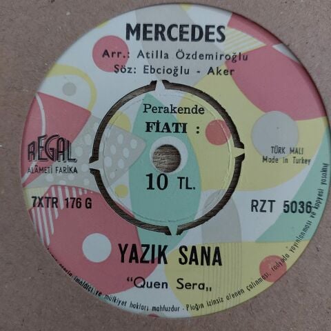 MERCEDES - YAZIK SANA 45LİK PLAK