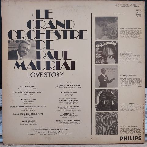 Le Grand Orchestre De Paul Mauriat – Love Story LP PLAK