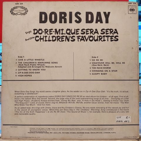 Doris Day – Doris Day Sings Do-Re-Mi LP PLAK