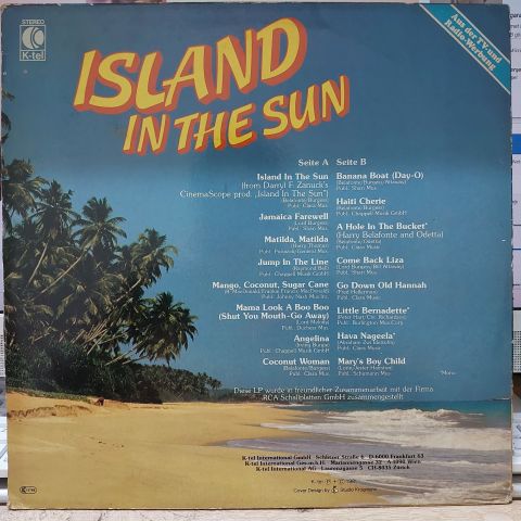 Harry Belafonte – Island In The Sun - Harry Belafonte Mit Seinen Welterfolgen LP PLAK