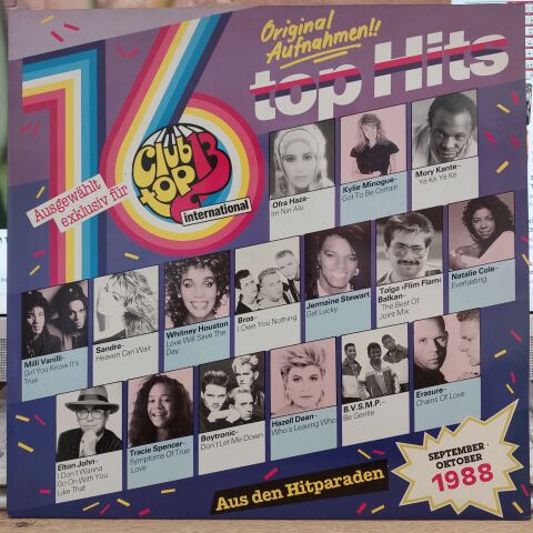 Various – Club Top 13 International - September/Oktober 1988 LP PLAK