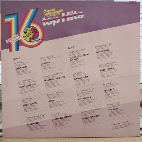 Various – Club Top 13 International - September/Oktober 1988 LP PLAK