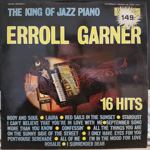 Erroll Garner – The King Of Jazz Piano - 16 Hits LP PLAK