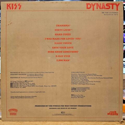 Kiss – Dynasty LP PLAK