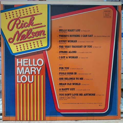 Rick Nelson – Hello Mary Lou LP PLAK
