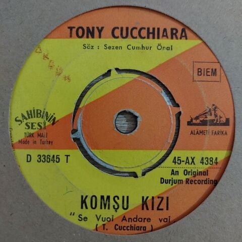 Tony Cucchiara – Komşu Kızı / Tatlı Yalan 45Lİ PLAK